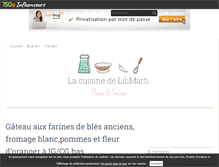 Tablet Screenshot of lacuisinedelilimarti.com